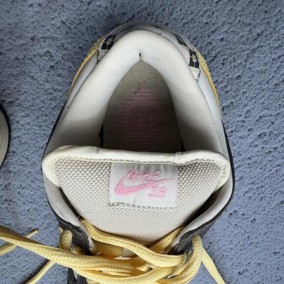 Vintage Nike SB Dunk Low Shoes Mens 9.5 Brown Yellow Argyle 313170-171 2006 Golf - Picture 13 of 16